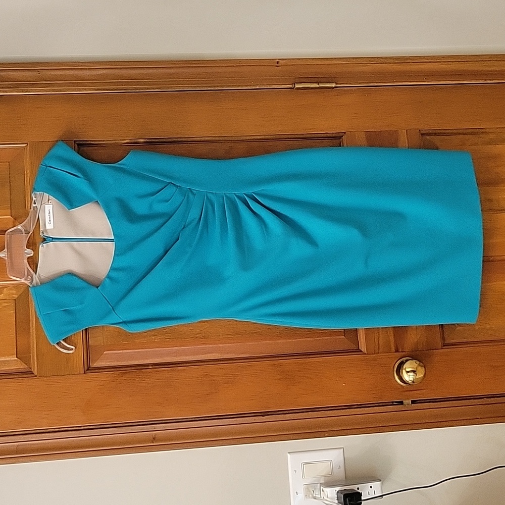 Calvin Klein Turquoise Dress Size 4
